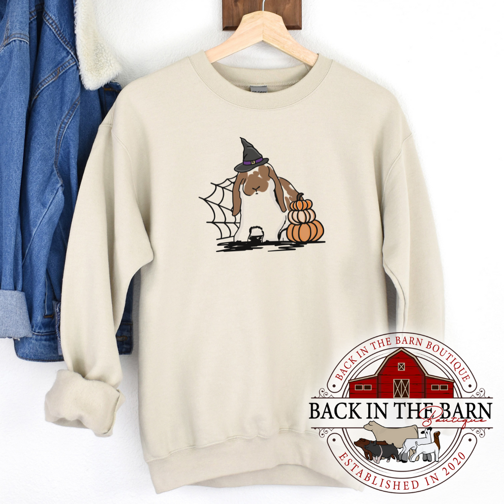 Pumpkin Stack Rabbit Crewneck