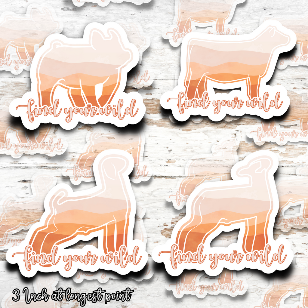 Wild Side Livestock Stickers
