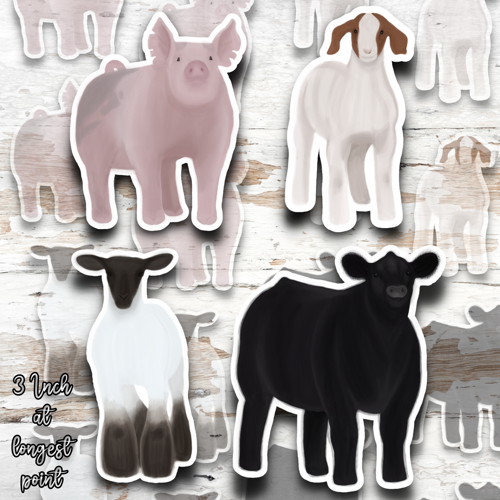 Back to Basics Livestock Sticker