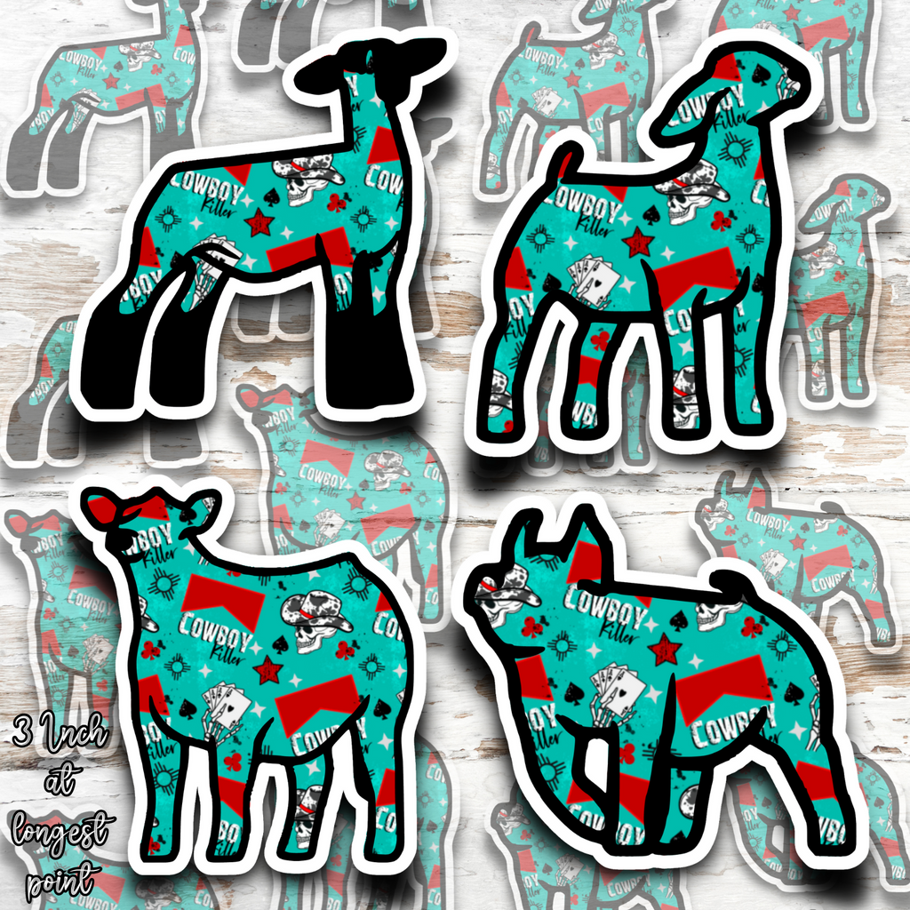Cowboy Killer Livestock Stickers