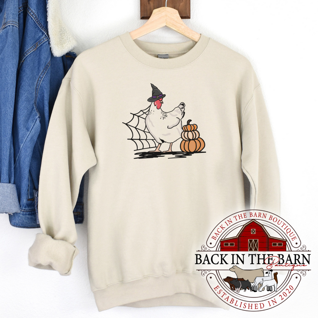 Pumpkin Stack Chicken Crewneck