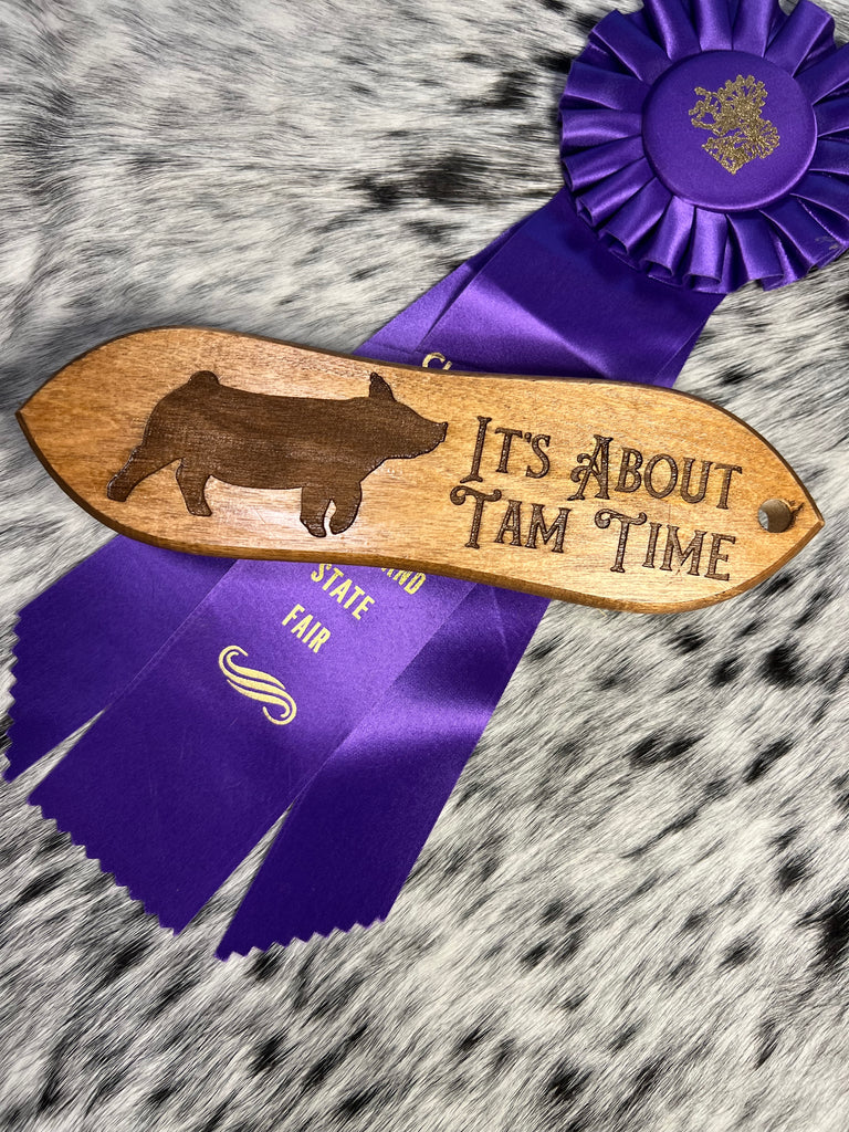 Tamworth Show Pig Carved Brush
