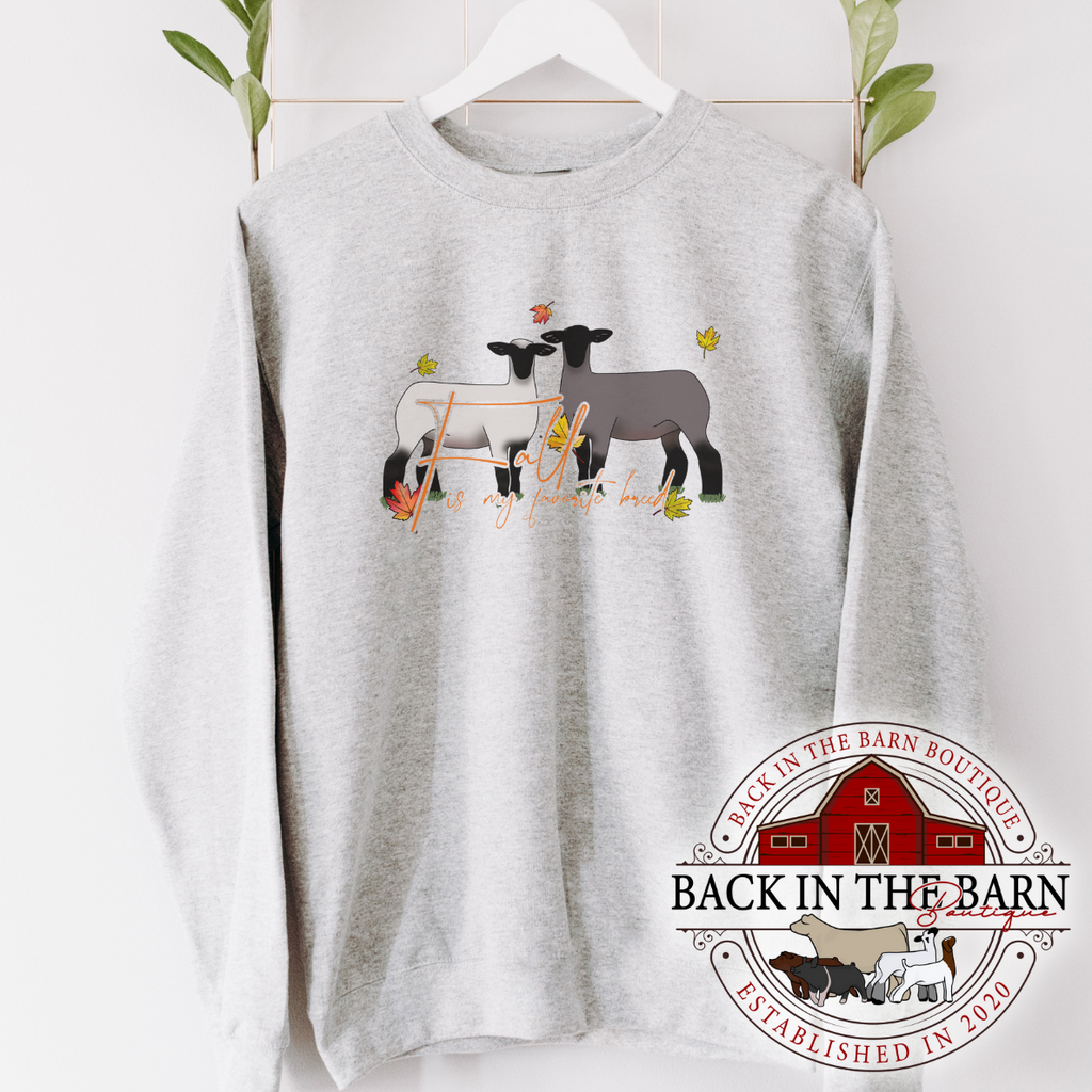 Fall is my Favorite Breed Lamb Crewneck
