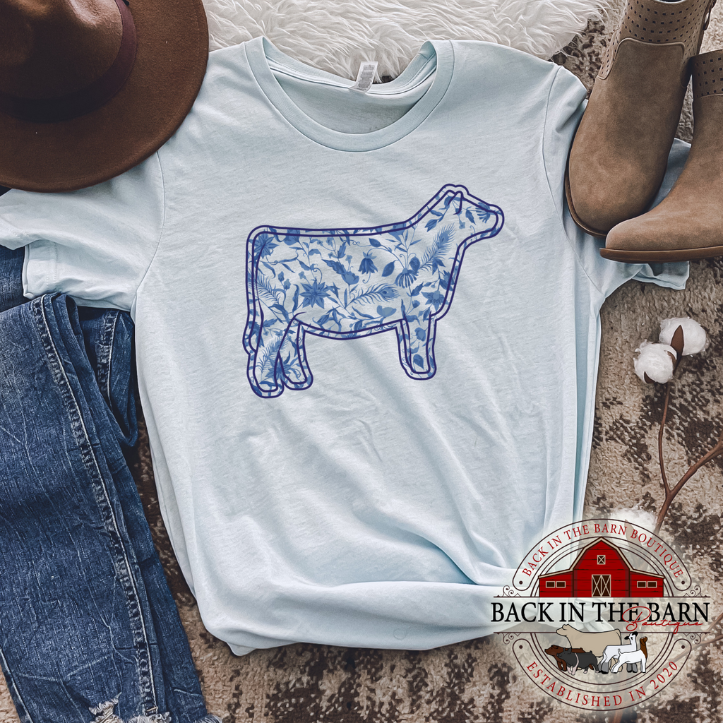 Royal Floral Cattle Shirt
