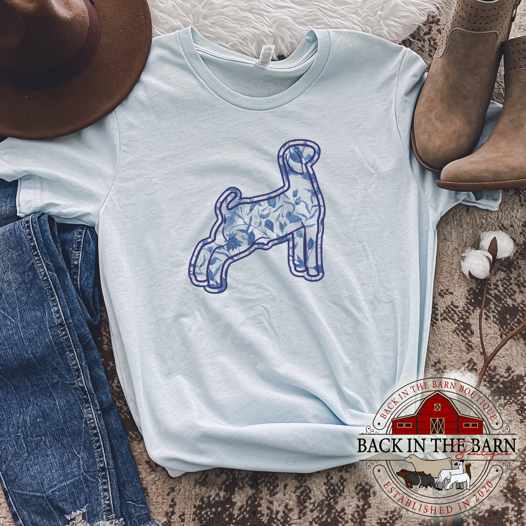 Royal Floral Goat Shirt