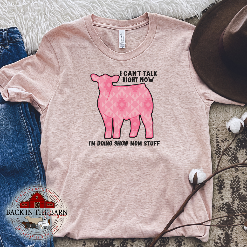 Pink Show Mom Stuff Cattle Shirt