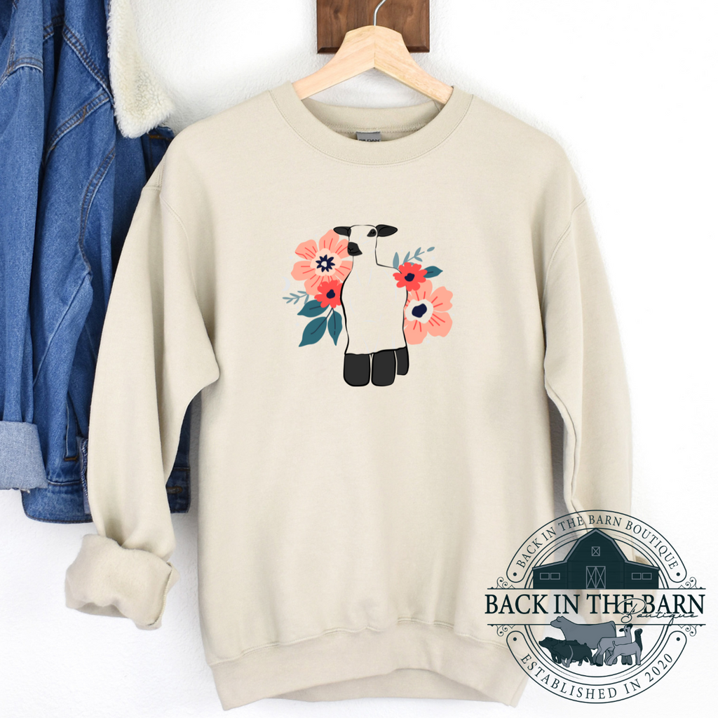 Floral Ghost Lamb Crewneck
