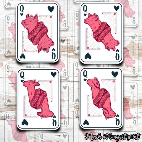 Queen of Hearts Livestock Sticker