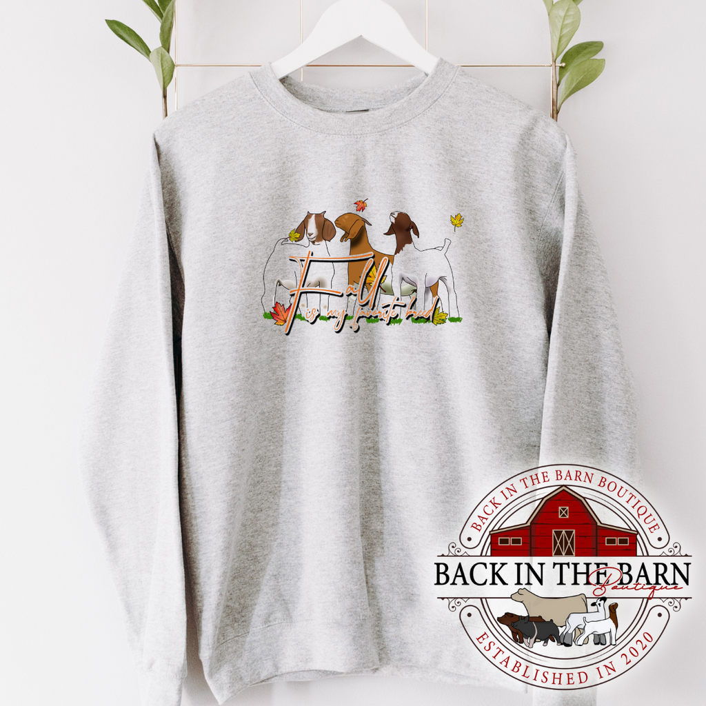 Fall is my Favorite Breed Goat Crewneck