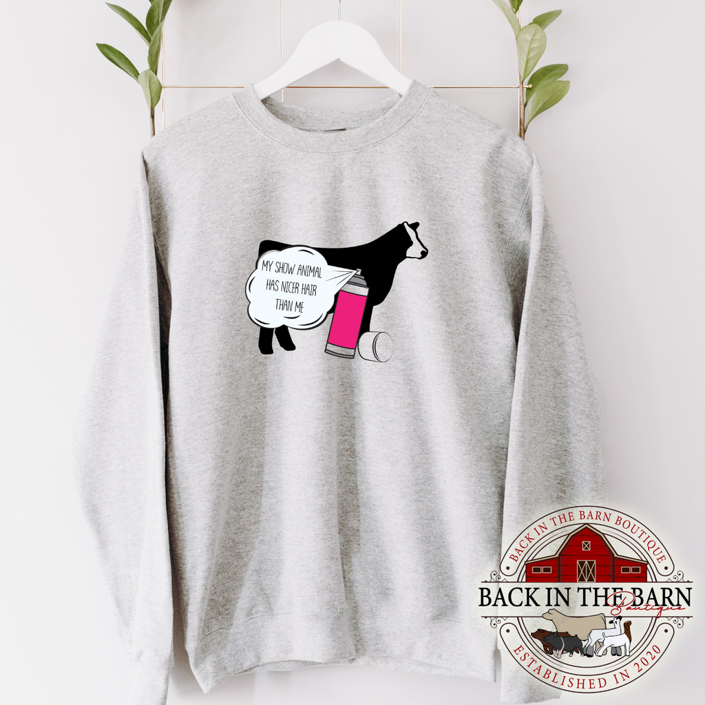 Nicer Hair Cattle Crewneck