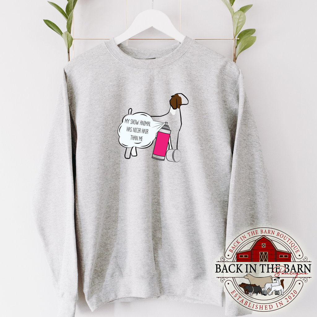 Nicer Hair Goat Crewneck