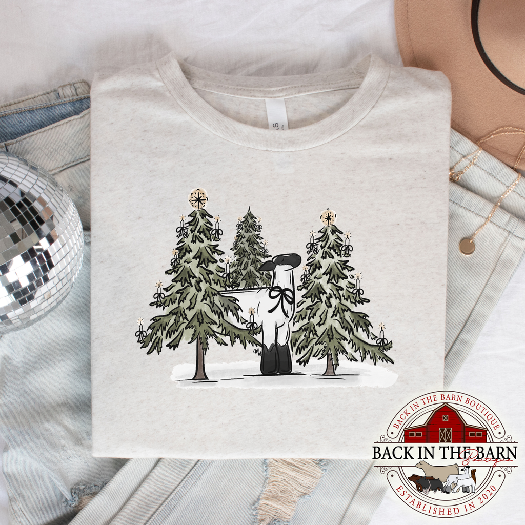 Silent Night Christmas Lamb Shirt