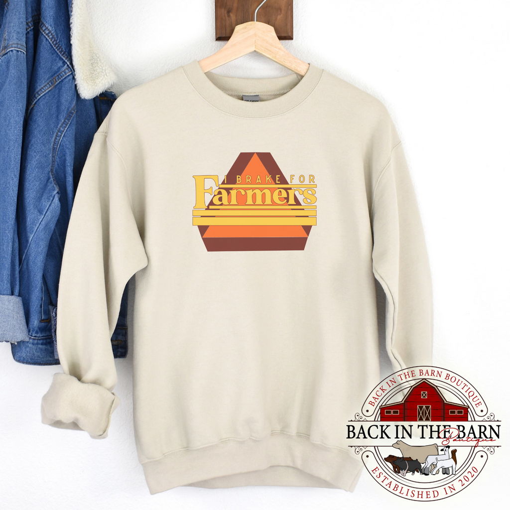 Brake For Farmers Crewneck