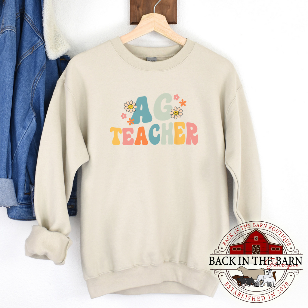 Retro Ag Teacher Crewneck