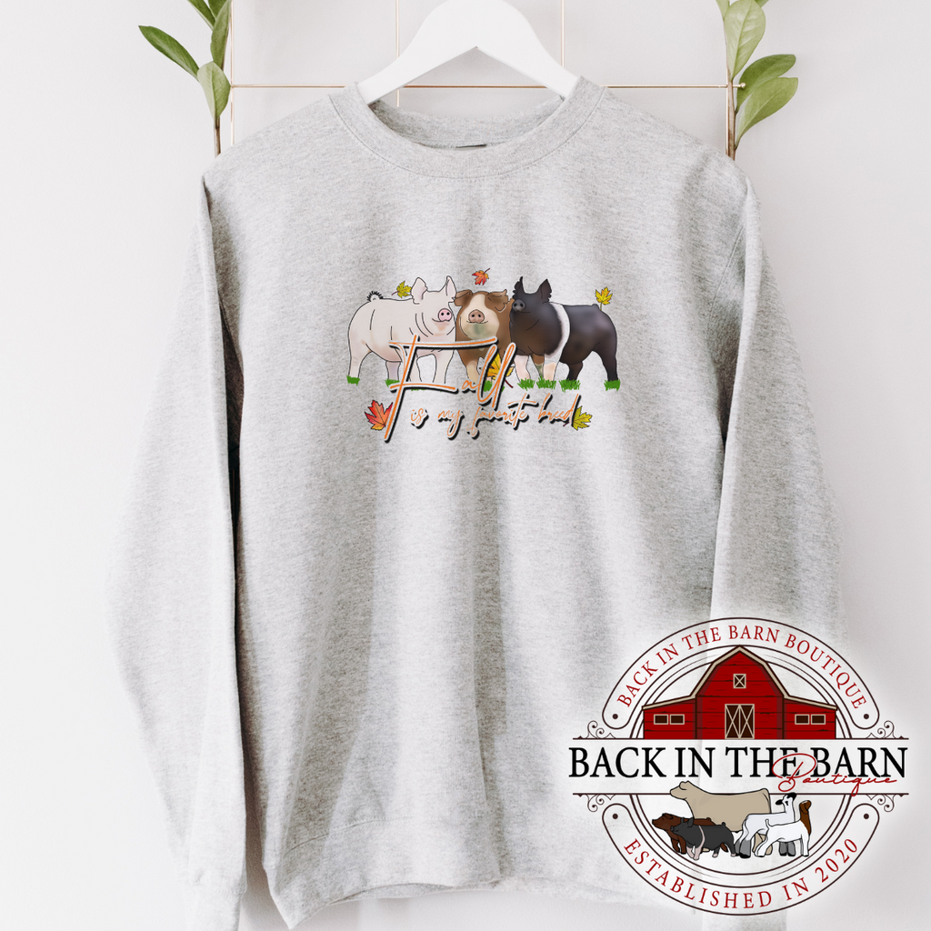 Fall is my Favorite Breed Pig Crewneck