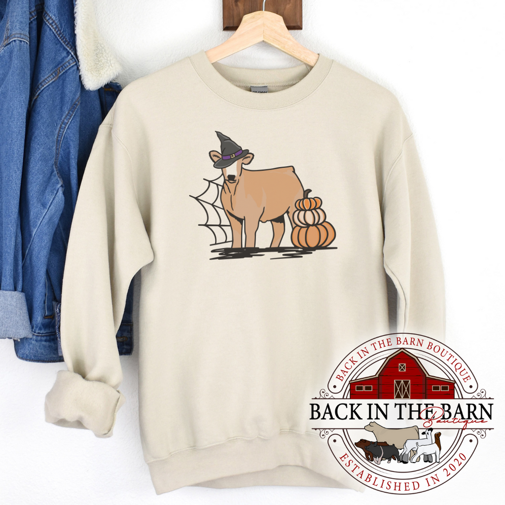 Pumpkin Stack Cattle Crewneck