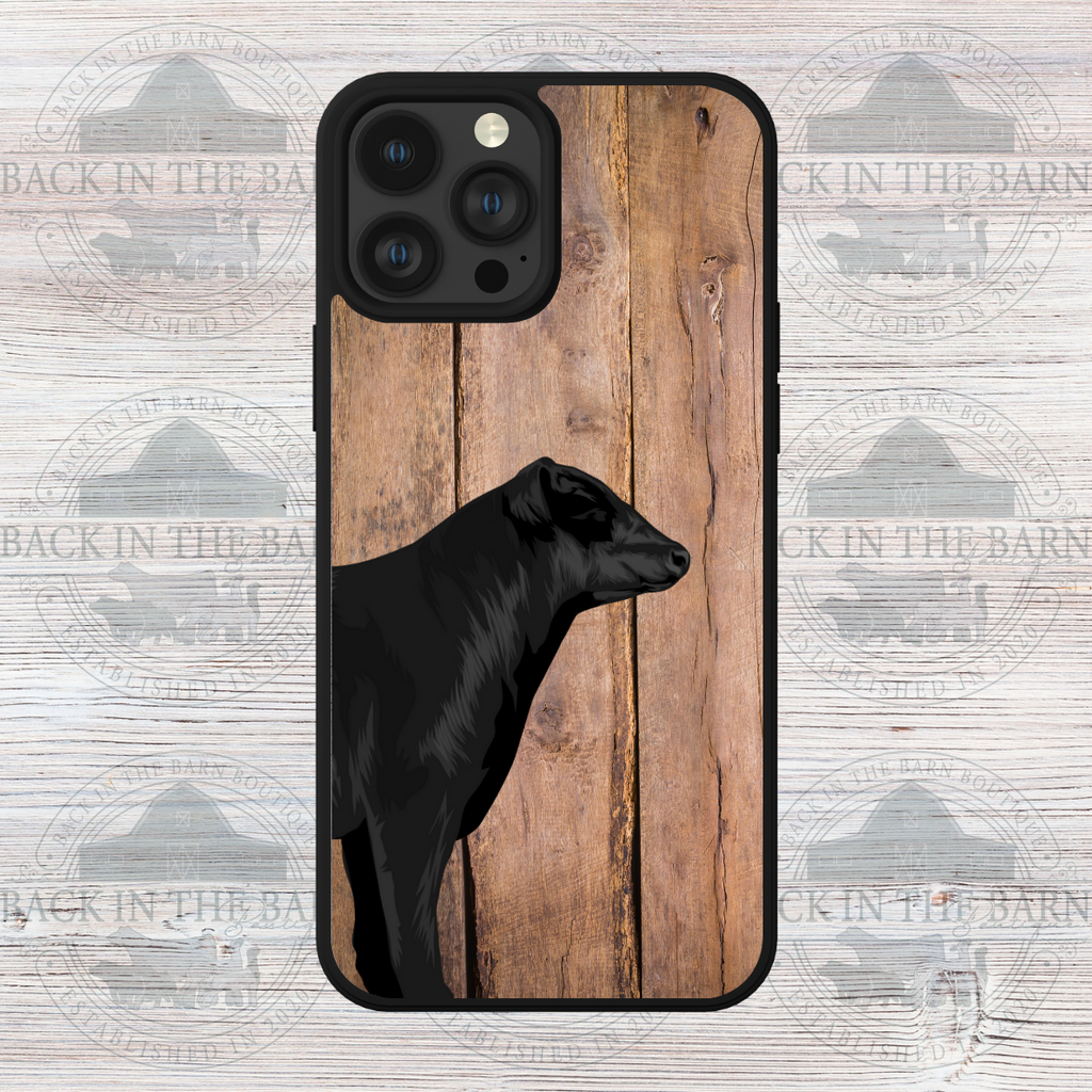 Brown Woodgrain Cattle Phone Case