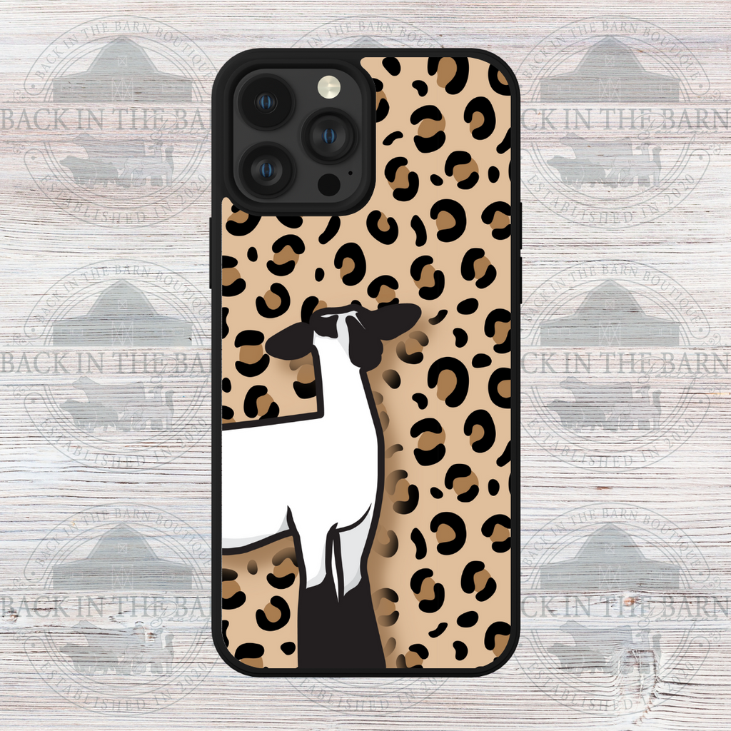Cheetah Lamb Phone Case
