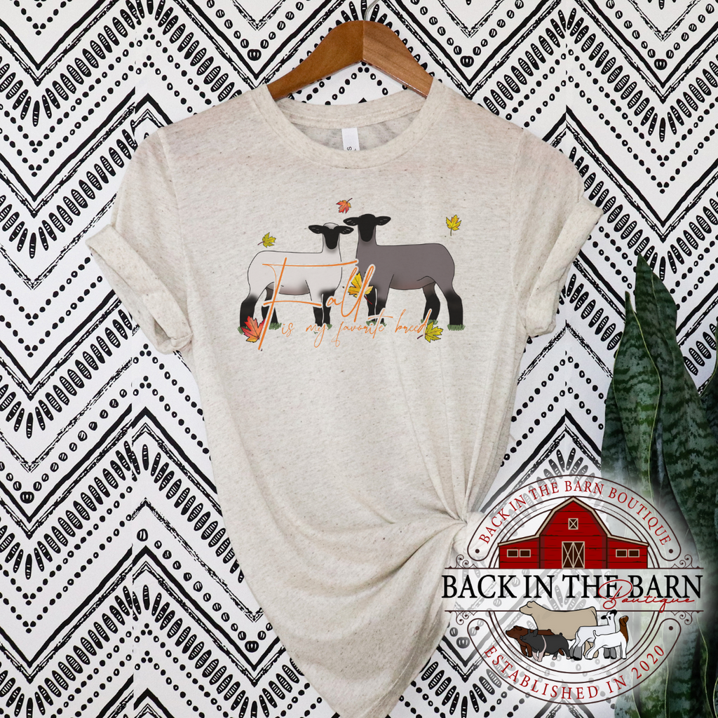 Fall is my Favorite Breed Lamb Shirt