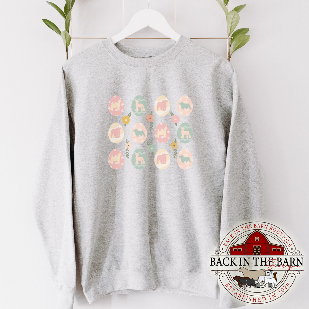 Easter Egg Hunt Livestock Crewneck