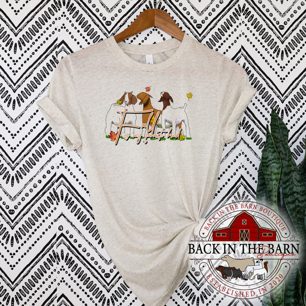 Fall is my Favorite Breed Goat Shirt