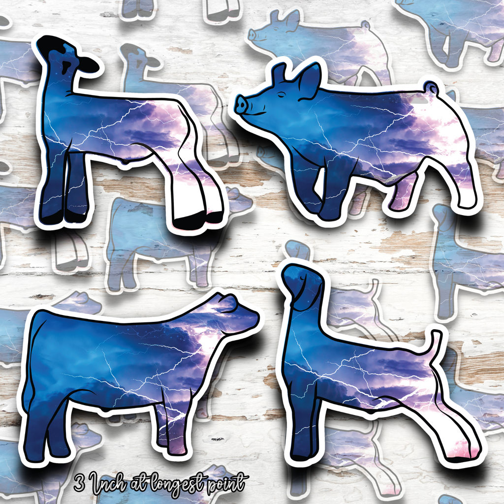Ride the Lightning Livestock Sticker