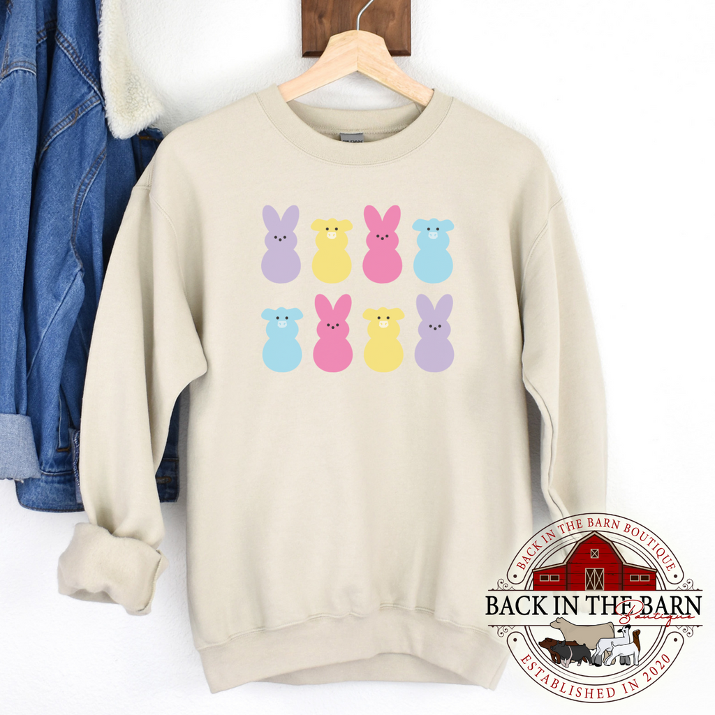 Sweet Treats Cattle Easter Crewneck