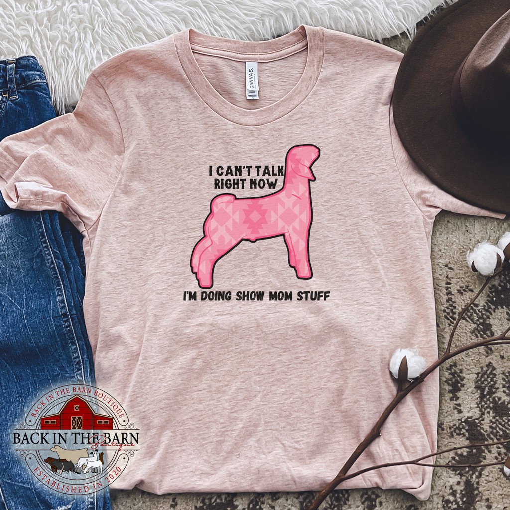 Pink Show Mom Stuff Goat Shirt