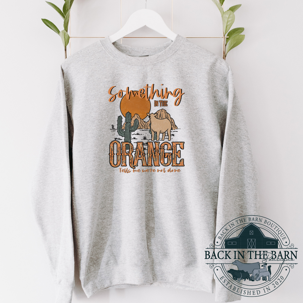 Something in the Orange Cattle Crewneck
