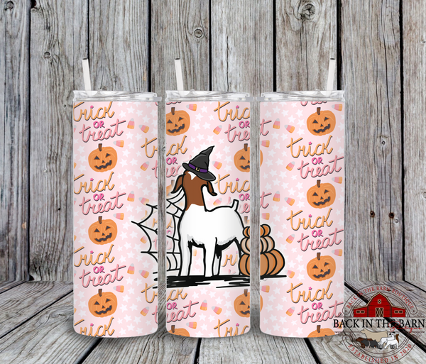 *7 SPECIES* 20 oz Skinny Trick OR Treat Livestock Tumbler