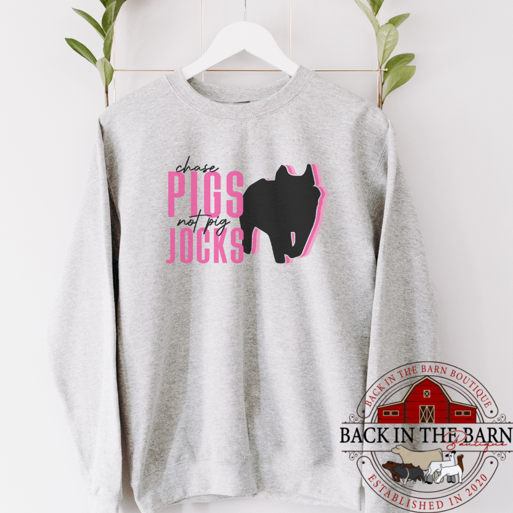 Chase Stock Not Jocks Pig Crewneck