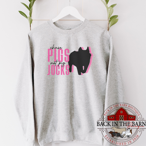 Chase Stock Not Jocks Pig Crewneck