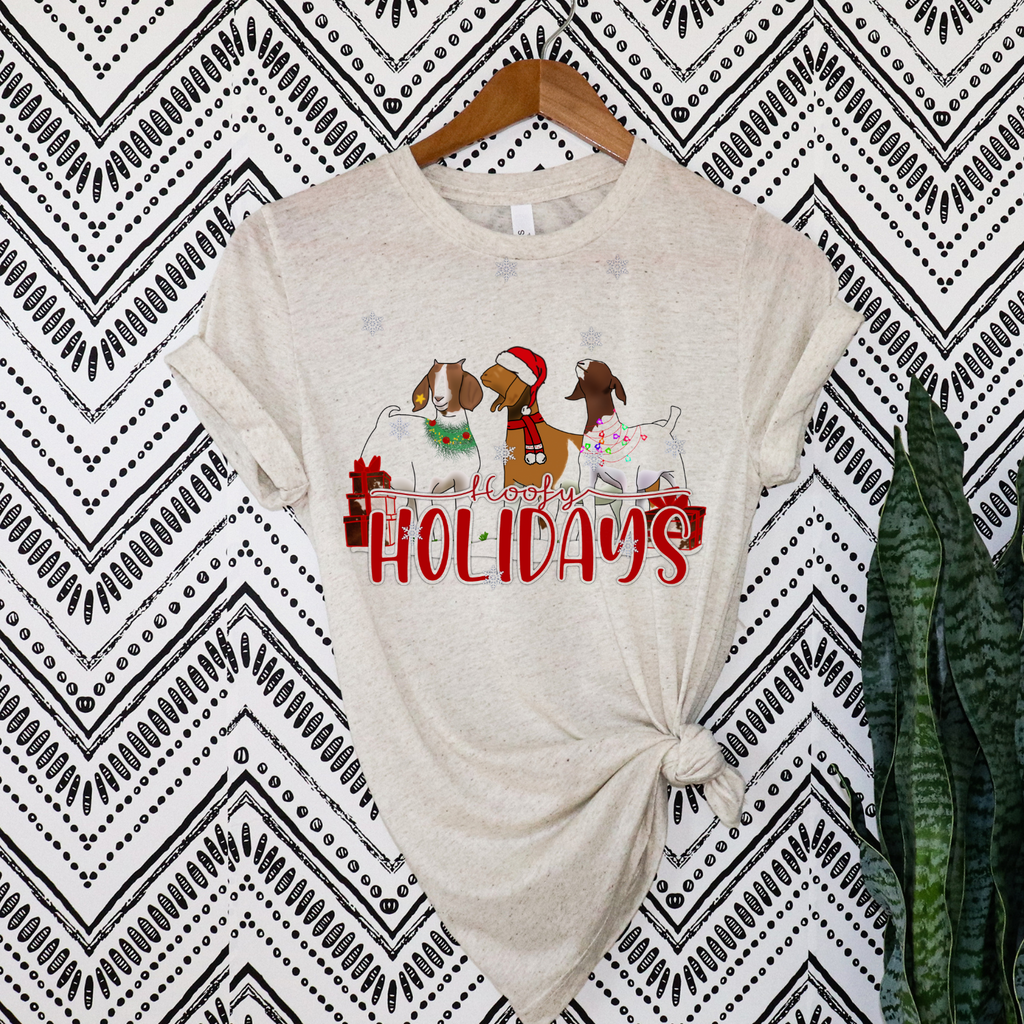 Hoofy Holidays Goat Shirt