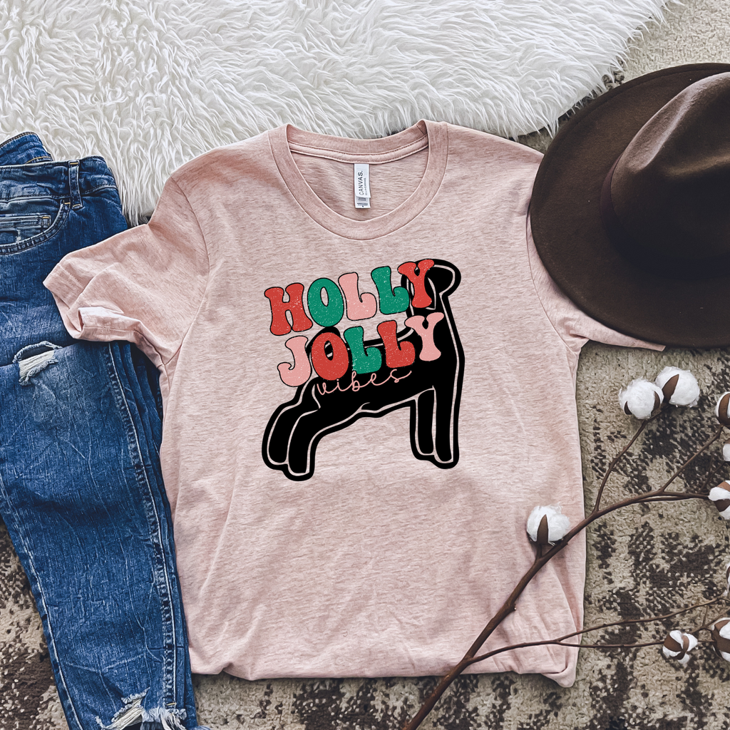 Holly Jolly Vibes Goat Shirt