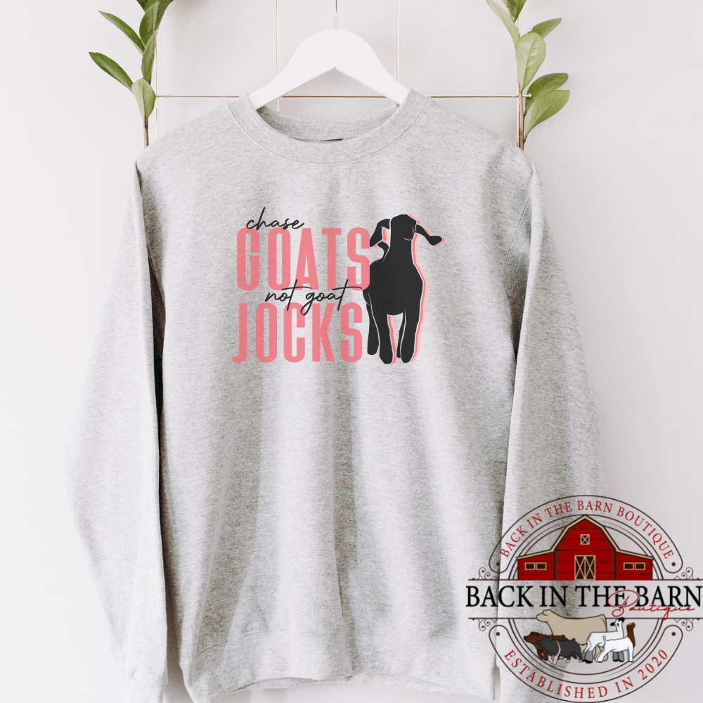 Chase Stock Not Jocks Goat Crewneck