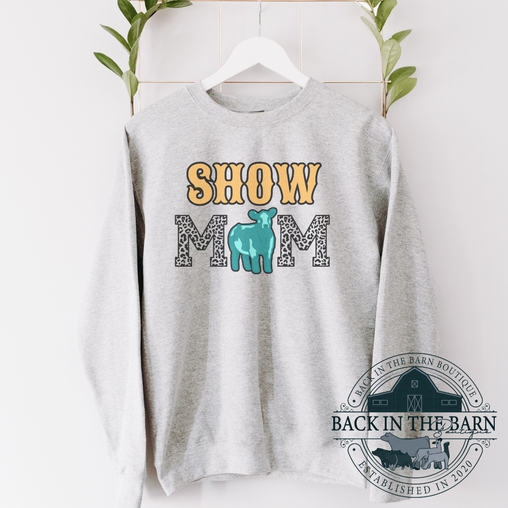 Show Mom Cattle Crewneck