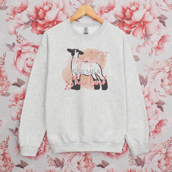 Hey Cupid Lamb Crewneck