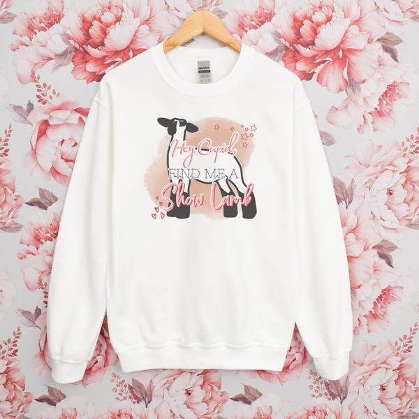 Hey Cupid Lamb Crewneck