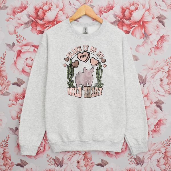 Wild Heart Pig Crewneck