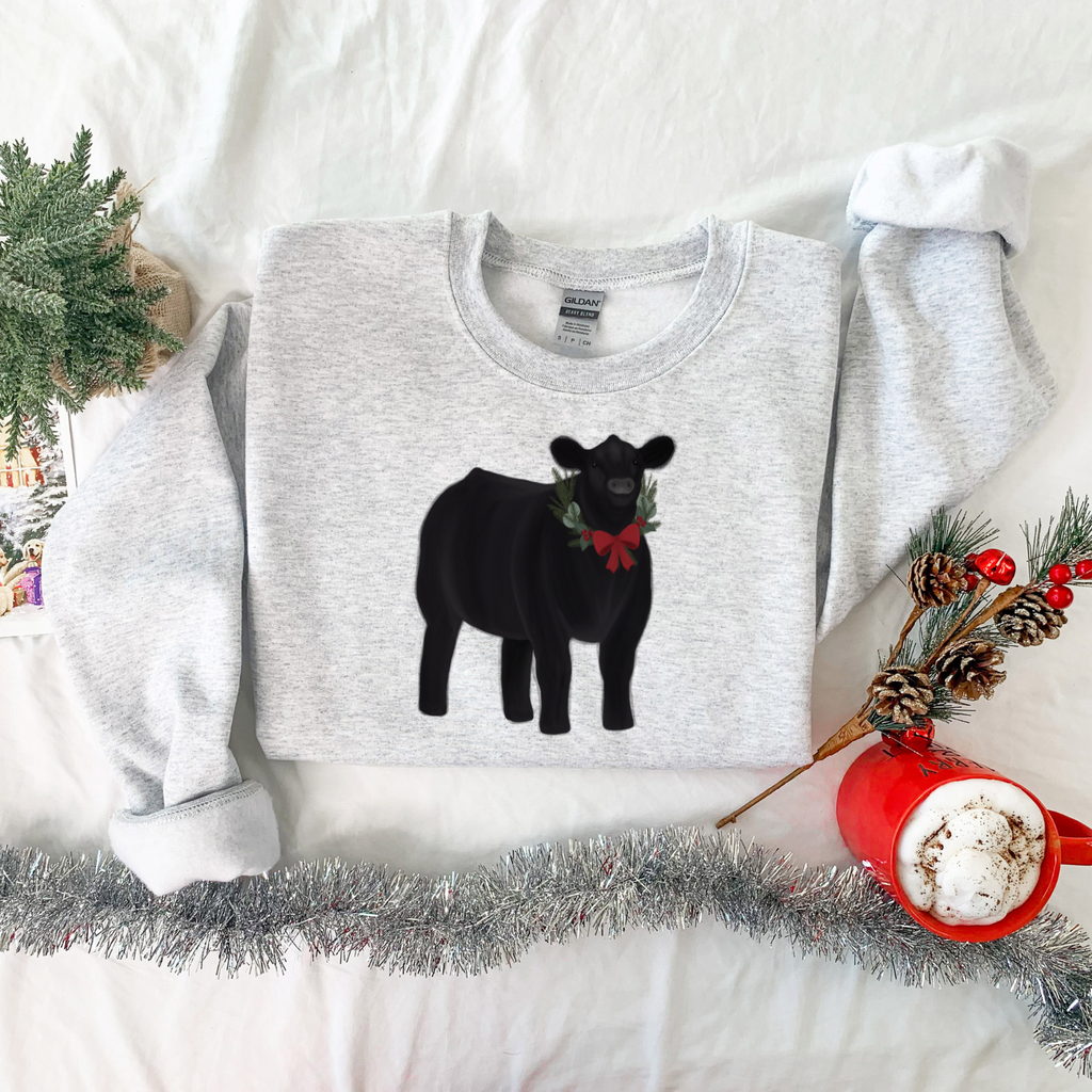 Christmas Cattle Crewneck