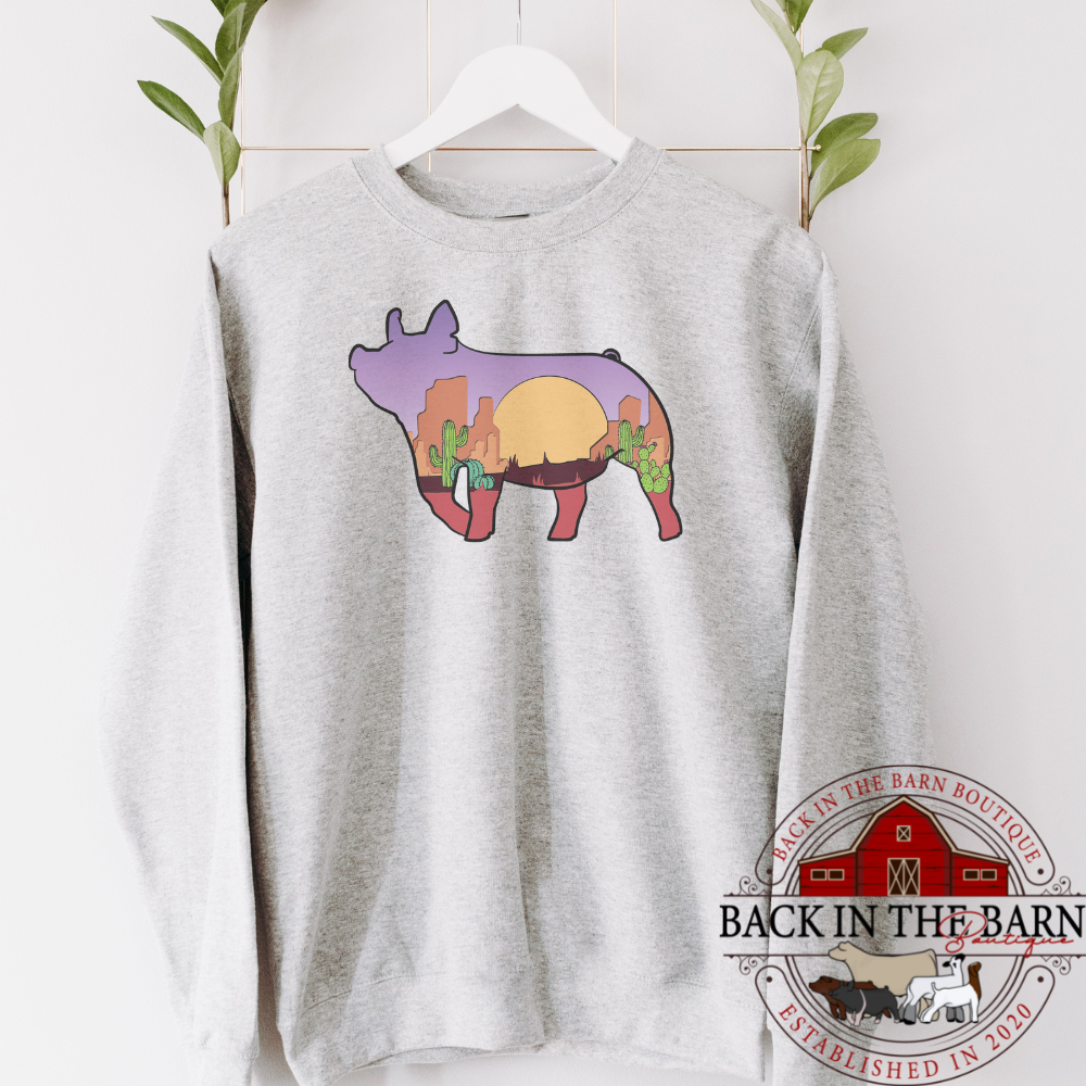 Desert Dreamer Pig Crewneck