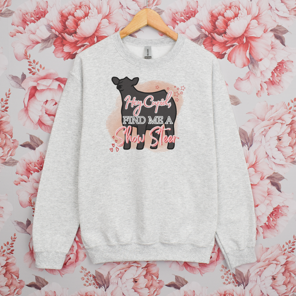 Hey Cupid Cattle Crewneck