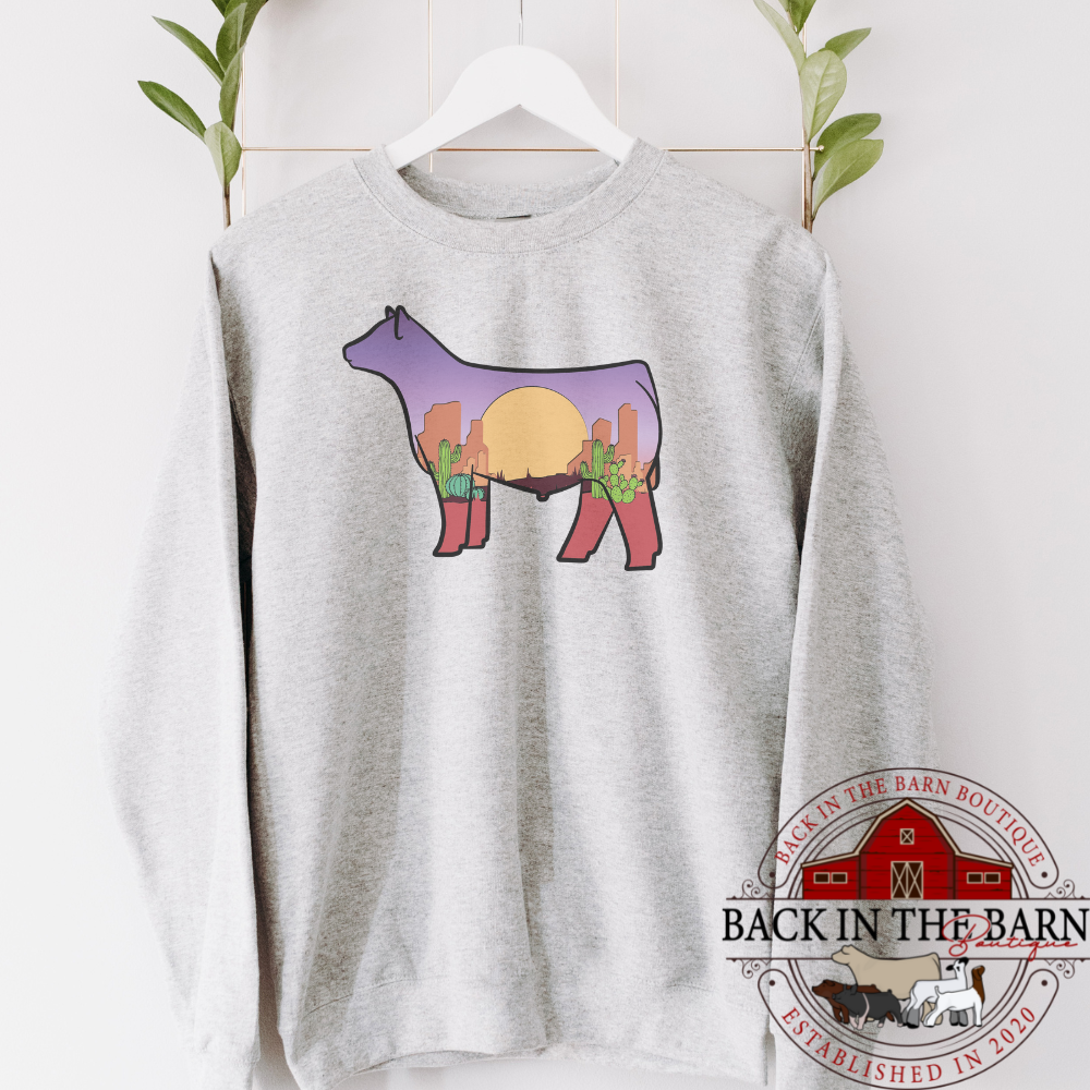 Desert Dreamer Cattle Crewneck