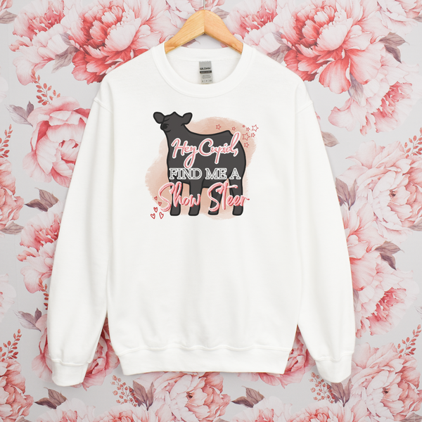 Hey Cupid Cattle Crewneck