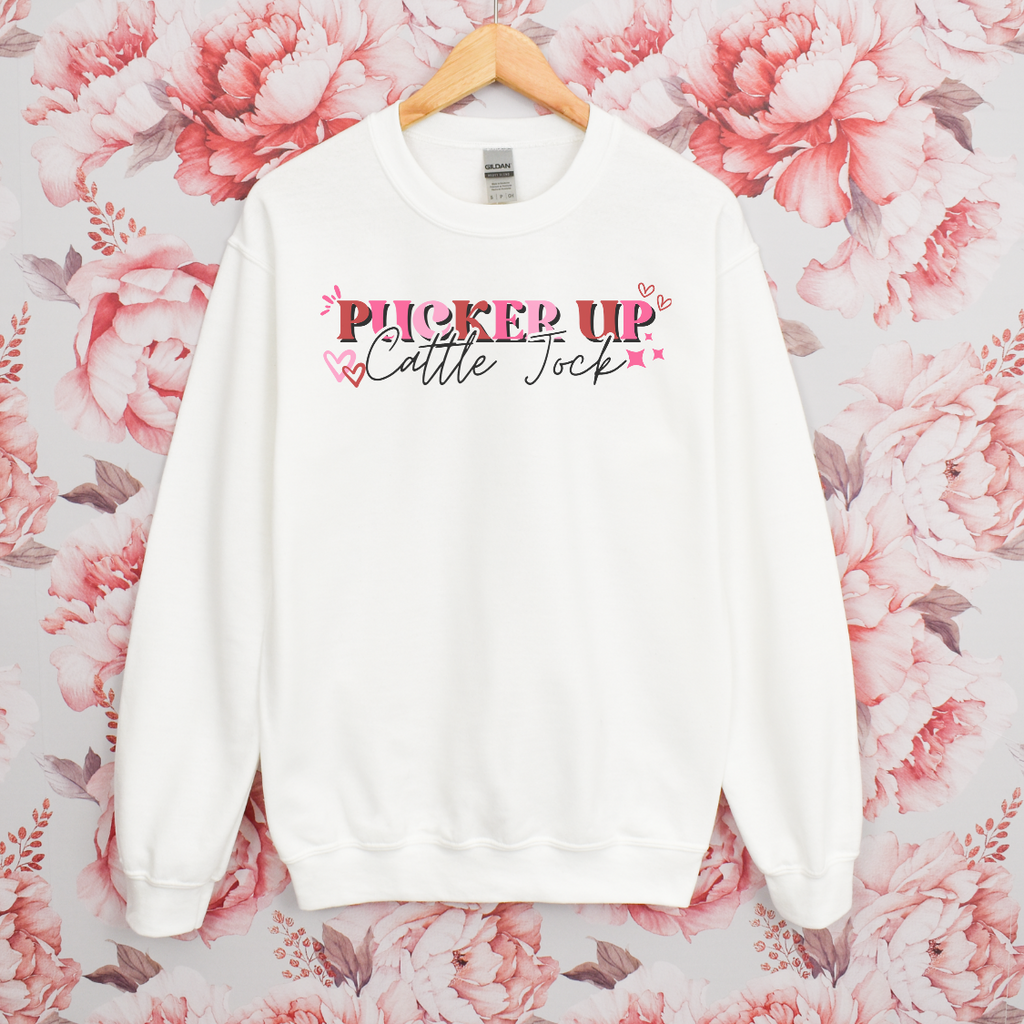 Pucker Up Cattle Jock Crewneck