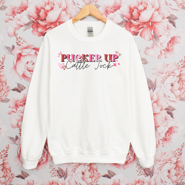 Pucker Up Cattle Jock Crewneck