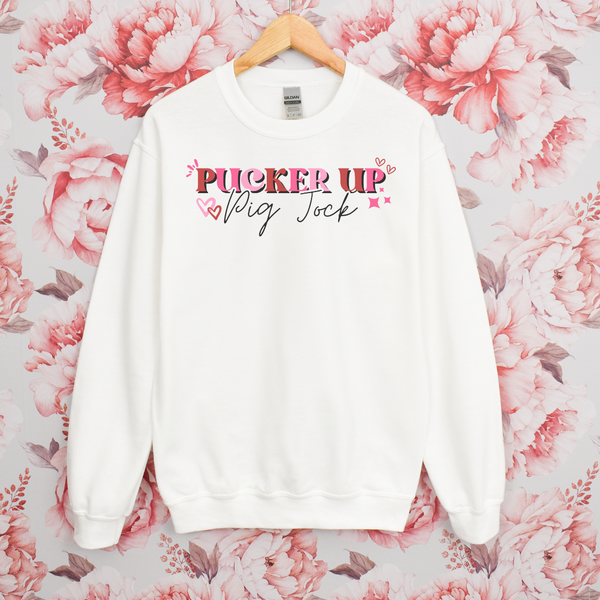 Pucker Up Pig Jock Crewneck