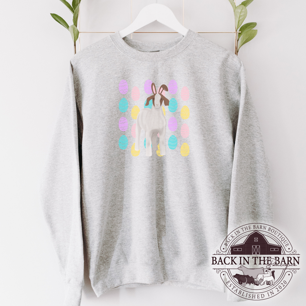 Easter Egg Hunt Goat Crewneck