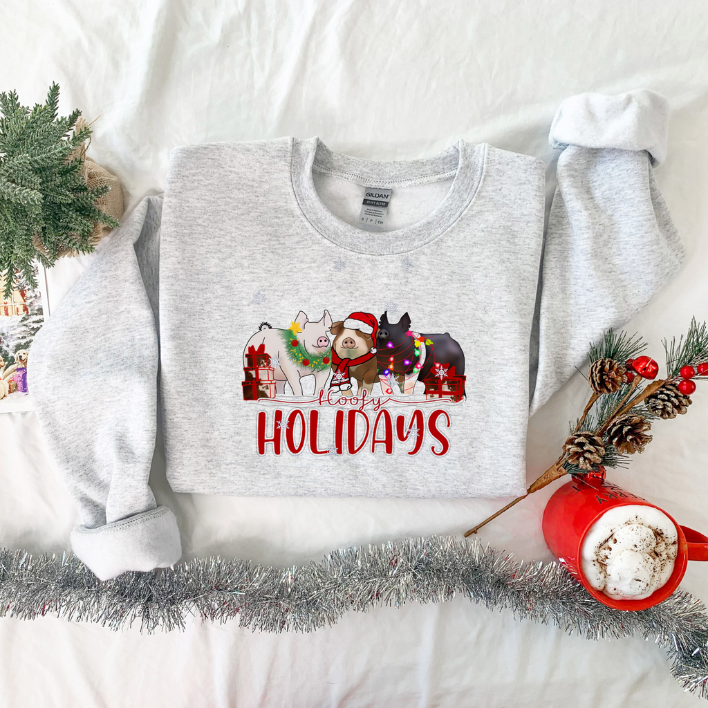 Hoofy Holidays Pig Crewneck