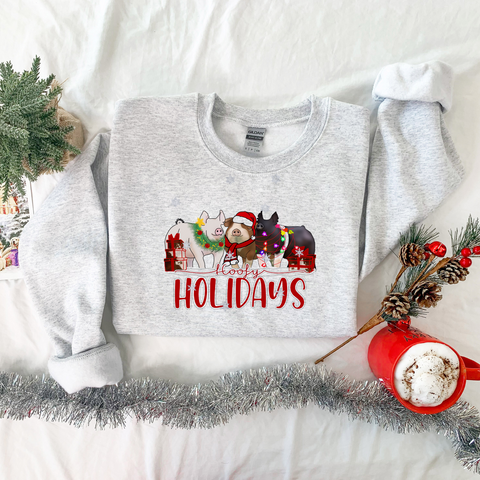 Hoofy Holidays Pig Crewneck